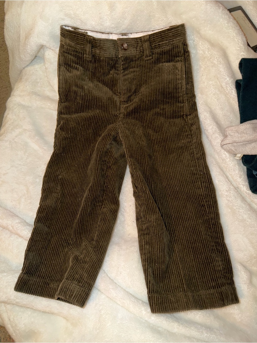 Polo classic corduroy Kids Pants in Olive - Classic Everyday Bottoms size 2t